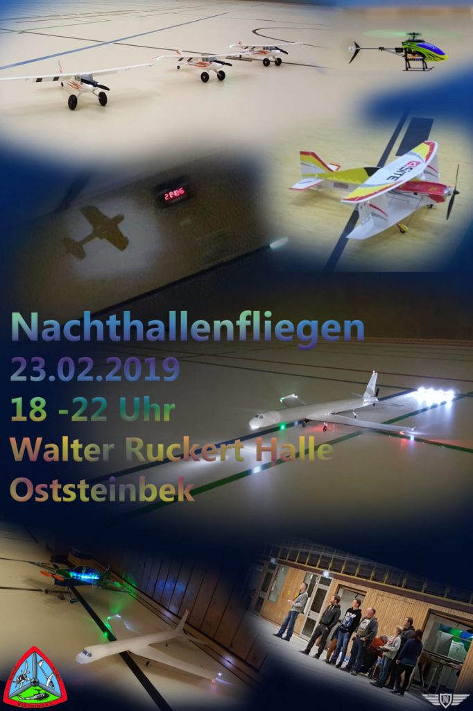 Nachtfliegen in der Halle!